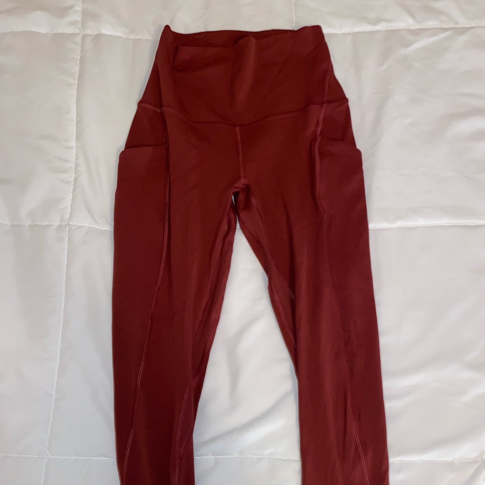 Lululemon align in burgundy/pink